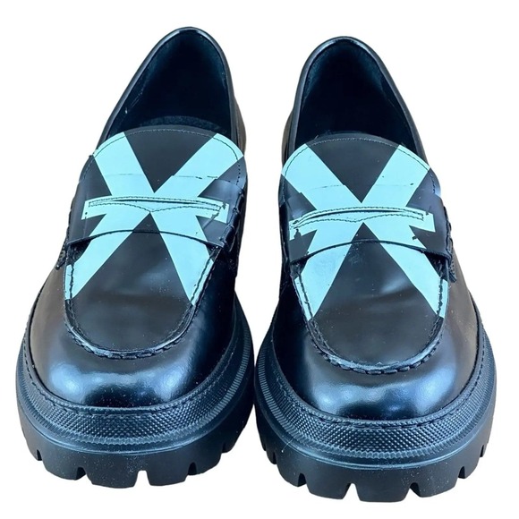 JOHN RICHMOND England flag Penny Loafers  Men - Picture 2 of 8